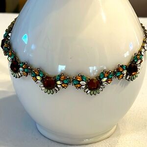 LOGO rhinestone necklace